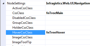 HoverCssClass properting in Infragistics WebDataTree
